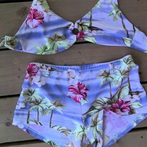 Tropical 2 Piece Swim Suit